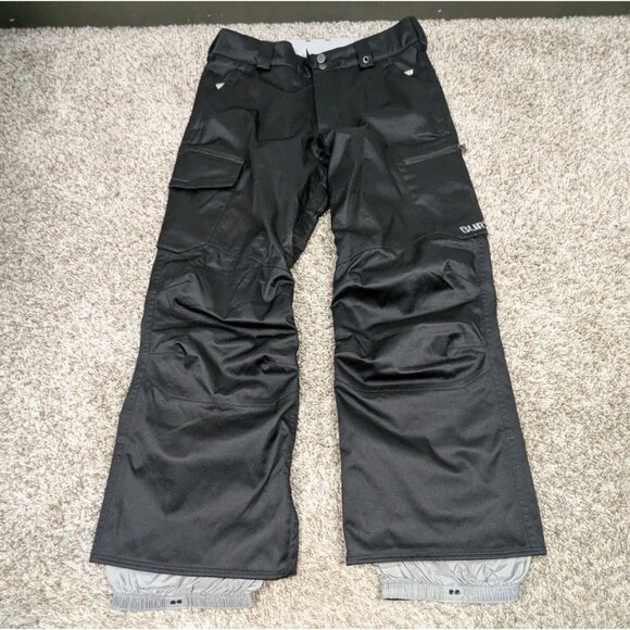 Burton Snowboard Pants Mens Small Black Cargo DryRide Ski Snow Winter - Picture 1 of 10